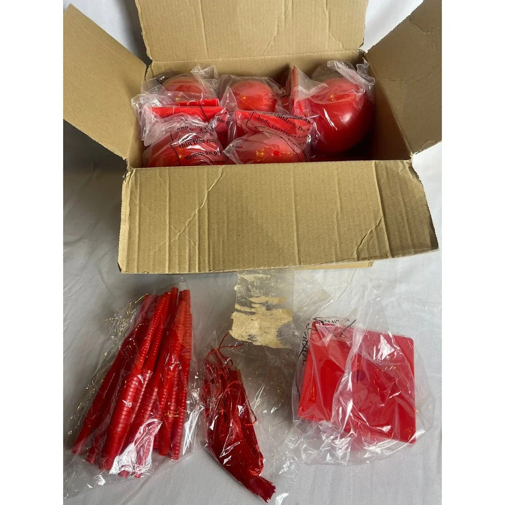 12 Set Red Graduation Cap Centerpiece‎ Party Supplies Mortarboard with Tassels